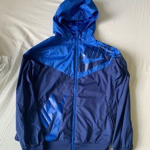 Nike windbreaker (Royal and dark blue) Youth (XL)